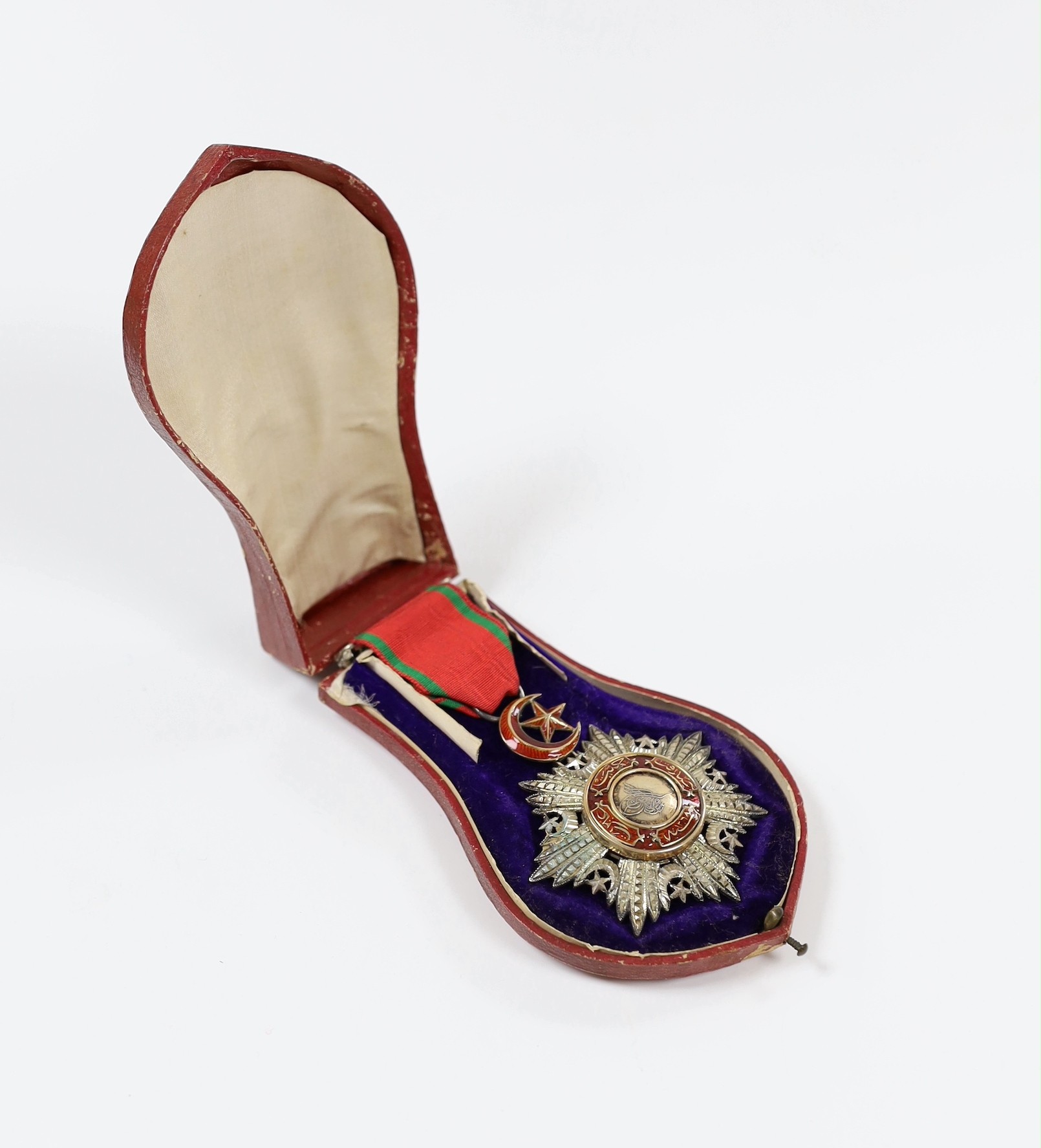 A cased Order of Medjidie, Ottoman- Turkish.